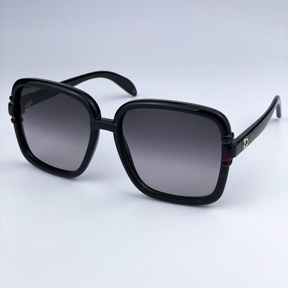 NEW GUCCI GG1066S 001 Black Gray Gradient Butterfly Women Sunglasses - Picture 4 of 12